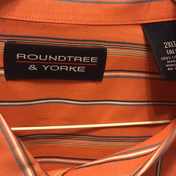 🍁Roundtree & Yorke 2XLT button down - Picture 3 of 5